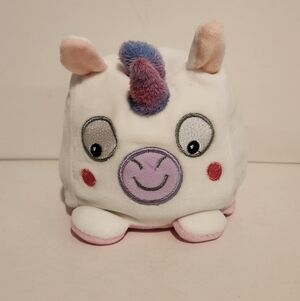 Rainbow Dreams Reversible Unicorn Plush Cube